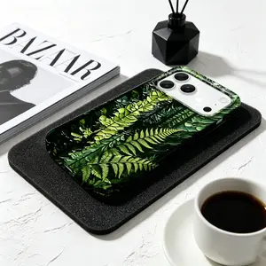 Stained Forest Aesthetic Phone Case for iPhone 11-17 Pro Max, Magnetic Shockproof Cover