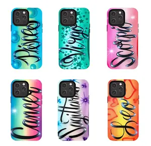 Zodiac Sign Phone Case Phone Case Texture, Protection, Shockproof, Anti-Drop, Anti-Fingerprint For Suitable for iPhone 17/16/15/14/13/12/11 Pro Max/Plusand Samsung Galaxy S23-25
