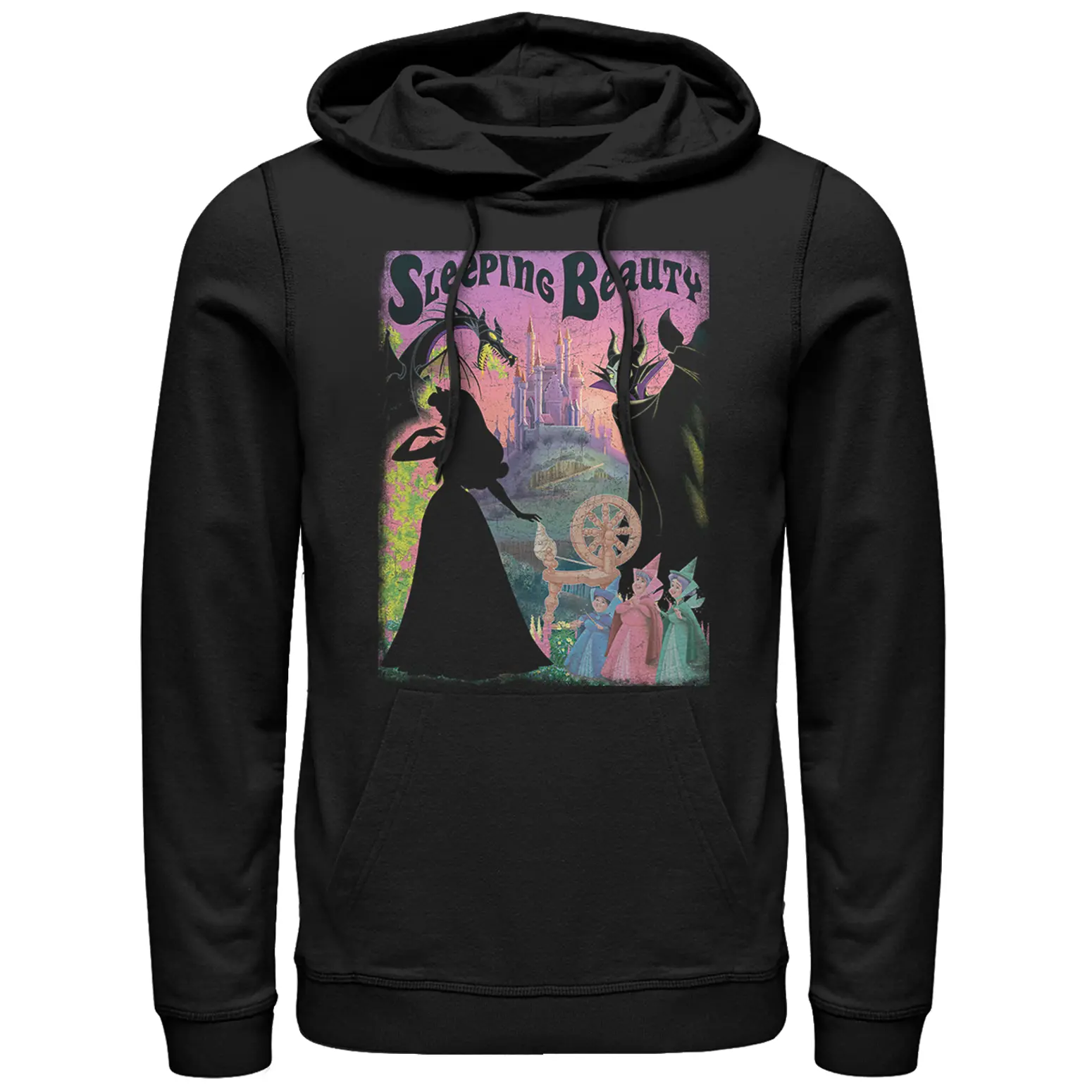 Men's Sleeping Beauty Silhouettes Pull Over Hoodie