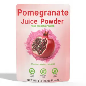 Pomegranate Juice Powder, 1 Lb | Fruit Powder | No Sugar & Additives | Great Flavor for Drinks, Smoothie, & Beverages | Pomegranate Flavoring for Cakes, Baking | Food Coloring Powder