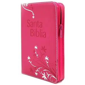 Biblia Reina Valera 1960 Letra Grande en español de 12 puntos-Tamaño manual con Cierre, Indice, foro en semil piel color fucsia (Spanish Edition)