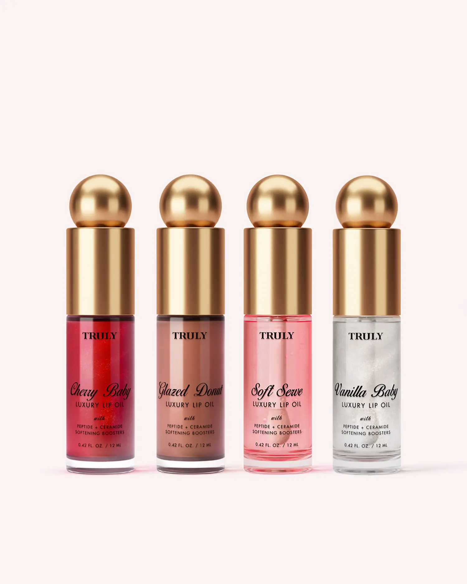 Luxury Peptide Lip Oil Collection - 4-Piece Luxury Peptide Lip Oil Set Luxury Peptide Lip Oil Collection - 4-Piece Luxury Peptide Lip Oil Set