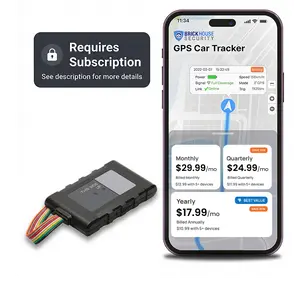 BrickHouse Security Livewire 4 4G LTE Auto GPS Tracker (Subscription Required) - Real Time Vehicle and Fleet Tracking, Geofencing, & Speed Alerts for Car & Trailer Vehicles, No Batteries Required