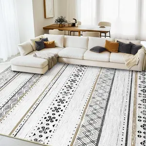 BESTSWEETIE Machine Washable Area Rugs for Living Room Bedroom Carpets Moroccan Farmhouse Modern Geometric Graphic Rug Soft Indoor Rugs Large Area Rug