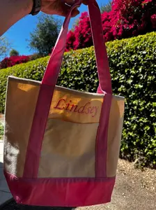Custom Name Tote Bag | Personalized Embroidered Bag | Cute Gift Idea