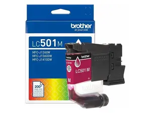 Brother Genuine LC501M Standard Yield Magenta Ink Cartridge Brother Genuine LC501M Standard Yield Magenta Ink Cartridge