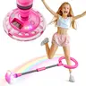Flooyes Skip Ball for Kids, Ankle Skip Ball Toy with Counter, Rechargeable Colorful Flash Wheel Swing Ball, Sports Fitness Toys for Age 6 7 8 9 10+ Kids