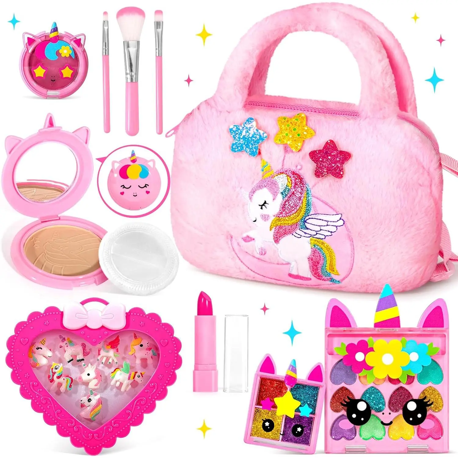 Fluffy Plush Unicorn Handbag
