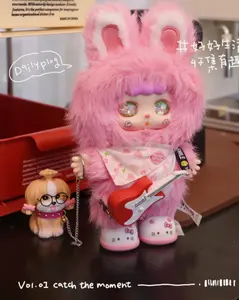 Kebidou‑Rabbit Baby Outing series Mystery Boxes Bag Pendant Bunny Plush Dolls Soft Collectibles