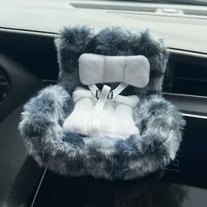 Cute Rabbit Design Doll Safety Seat, Doll Safety Seat with Box, Car Air Outlet Decoration, Doll Accessories for 17cm-20cm Doll