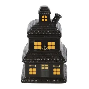 Spooky Glow Haunted House Wax Warmer or Oil Burner- Ceramic