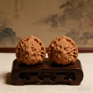 Handpicked Ginkgo Walnut Massage Hand Balls - Pure Natural Character, High Oil Density, Collector's Grade Quality, Perfect Pairing, Chemical-Free, Daily Wellness Essential