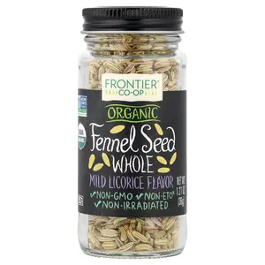 Frontier Co-op Organic Fennel Seed, Whole, 1.27 oz (36 g)