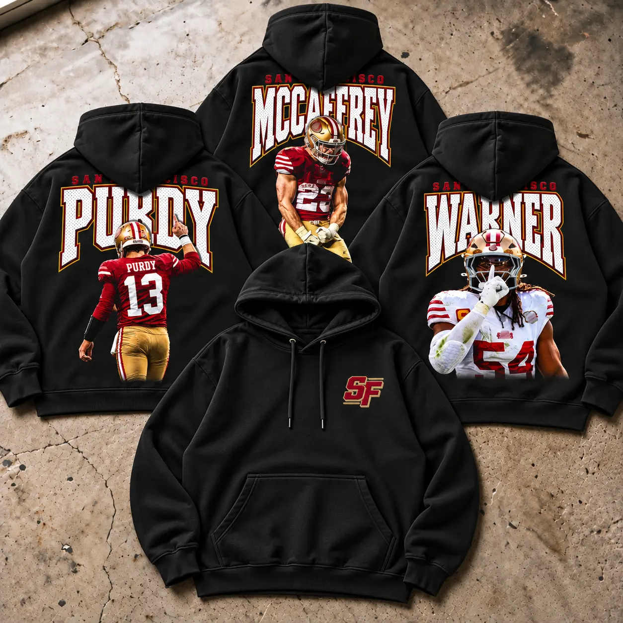 [Niner Gang] San Francisco Football Players Premium Heavy 100% Cotton T-Shirt, Brock Purdy, Christian McCaffrey, Deebo Samuel, Fred Warner Fans Game Day Outfit 2026, City Football Fans Merch, Gift For Husband, Boyfriend