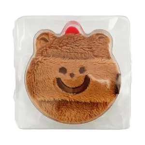 AMORTALS Large Fluffy Powder Puff - "Little Bread" Collaboration Series "A Xiong" Plush Makeup Sponge for Loose Powder & Pressed Powder