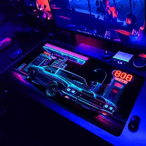 Car Pattern Mouse Pad, Large Gaming E-sports Computer Mouse Pad, Non-slip Washable Rubber Mouse Pad for Home Office Game Room