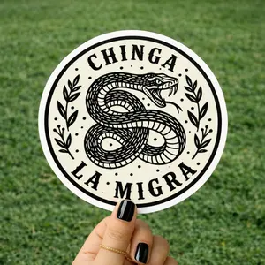 Floral Boho Chinga La Migra Anti ICE Sticker, Anti Ice Dogs No Ice Please, Abolish ICE, Protect Immigrant