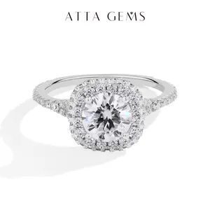 1.2CT Brilliant Cut  Synthetic Moissanite Ring for Women daily Wear Beautiful Jewelry R182