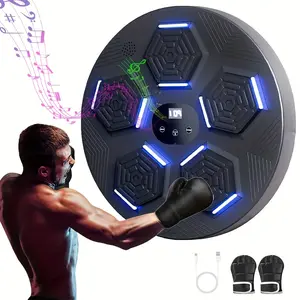 Boxing target, musical boxing machine, training punch equipment, wall mounted boxing machine, boxing exercise machine, gift giving, summer sports, target for home training boxing, plays music and connects to musical boxing machine