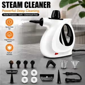 Pressurized Handheld Natural Steam Cleaner with 15 Replacement Parts - Handheld Steam Cleaning Tool for Home, Kitchen - Ideal Father's Day Gift Ideas for Father, Fathers Day Gift Ideas