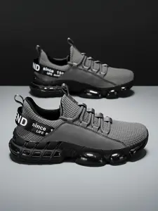 Men's Low-Top Soft Sole Shock Absorption Sports Shoes, Outdoor Running Sneakers, Breathable Anti-Slip Lightweight Fashion, Sporty Running Shoes