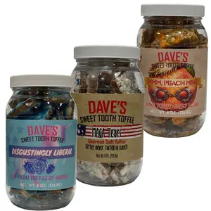 MAGA Tears flavored Gourmet Toffee - Dave's Sweet Tooth - Handmade Almond Toffee Topped with White Chocolate