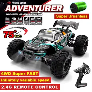 VISAS 1:16 High Speed RC Car,70KM/H 4WD With LED Light, Drift RC Off-Road Car Monster Truck Toy for Boy Gifts