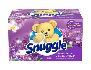 Snuggle Fabric Softener Dryer Sheets Lavender Vanilla Orchid 230ct