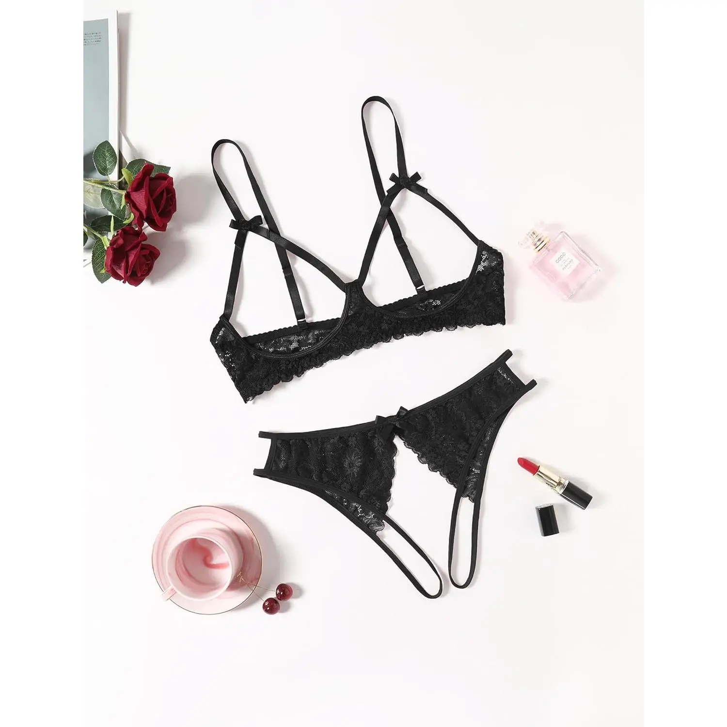 Women's Exotic Lingerie Sets Naughty 2 Pieces Bra Panty Set Sexy Cutout Lace Lingerie - TikTok Shop Women's Exotic Lingerie Sets Naughty 2 Pieces Bra Panty Set Sexy Cutout Lace Lingerie - TikTok Shop