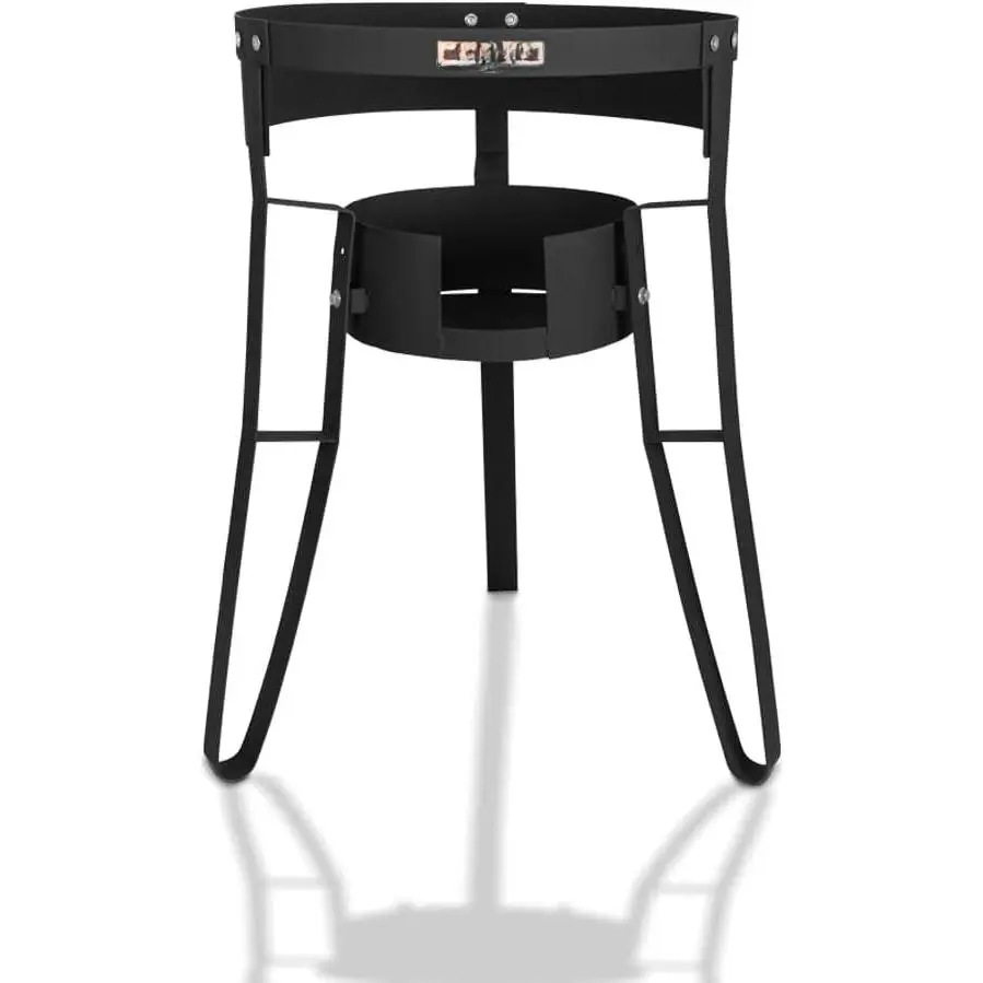 30"  Coated Steel Comal Stand with Adjustable Burner Mounting Rack.  for Discada, Street Vendor, Tacos, Etc.