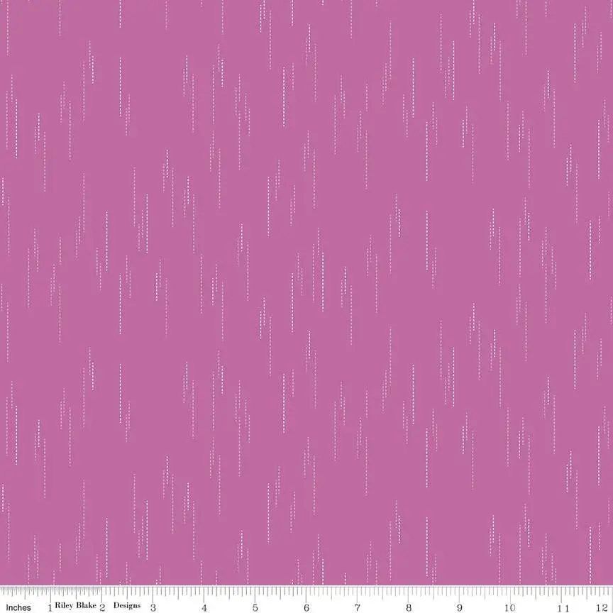 Fabric Riley Blake Fuchsia Raindrops Essence by the Quarter Yard C16461-FUCHSIA