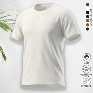 Short-sleeve sports T-shirt, casual commuter wear, suitable for the gym and office, minimalist design, quick-drying, breathable, stretchy fabric