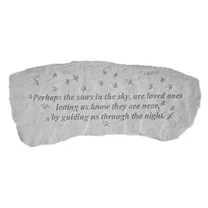 Kay Berry- Inc. 36620 Perhaps The Stars In The Sky - Memorial Bench - 29 Inches x 12 Inches x 14.5 Inches