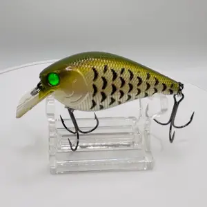 Custom painted 1.5 square bill crankbait  with Mustad hooks Tennessee Shad
