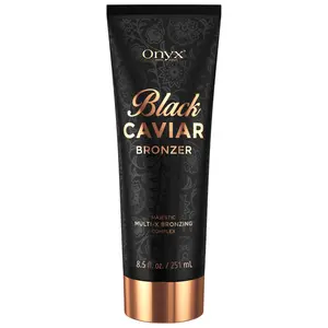 Onyx Black Caviar Ultra Dark Tanning Lotion | Bronzer for a Deep, Radiant Tan | Indoor & Outdoor Tanning