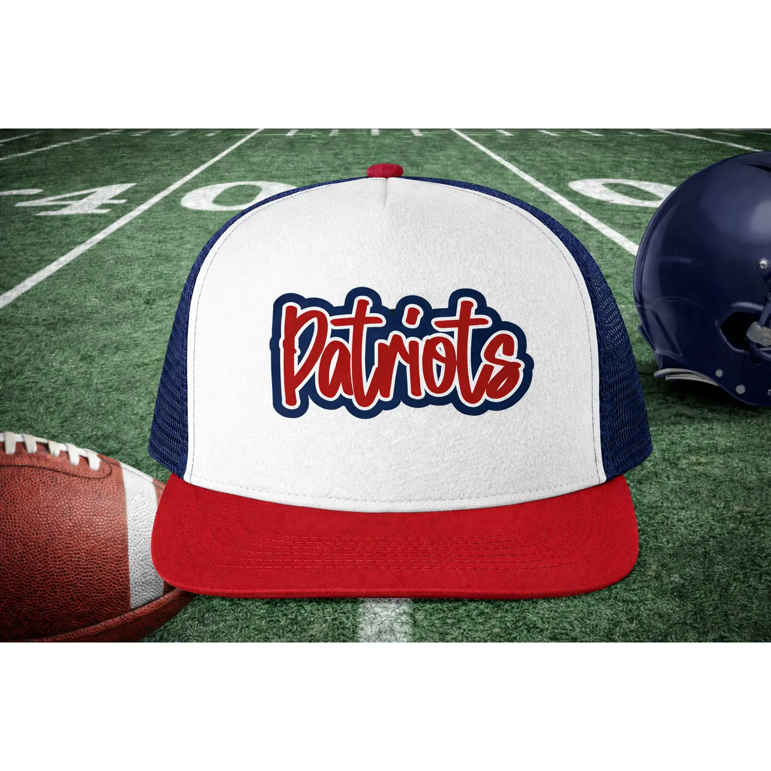 Patriots Foam Trucker Hat
