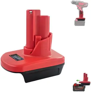 for M18 to for M12 Adapter for Milwaukee Tools Convert 18V Battery to 12V Durable ABS Plastic Safe Voltage Reduction Technology