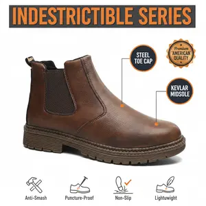 Breathable Safety Shoes Unisex Chef Work Shoe Waterproof Shoe Anti-slip Durable Outdoor Comfortable Splash-proof Smash-proof Puncture-proof Steel Toe Protection Non-slip EVA Sole Puncture Resistant Industrial Construction Footwear Lightweight Sneakers