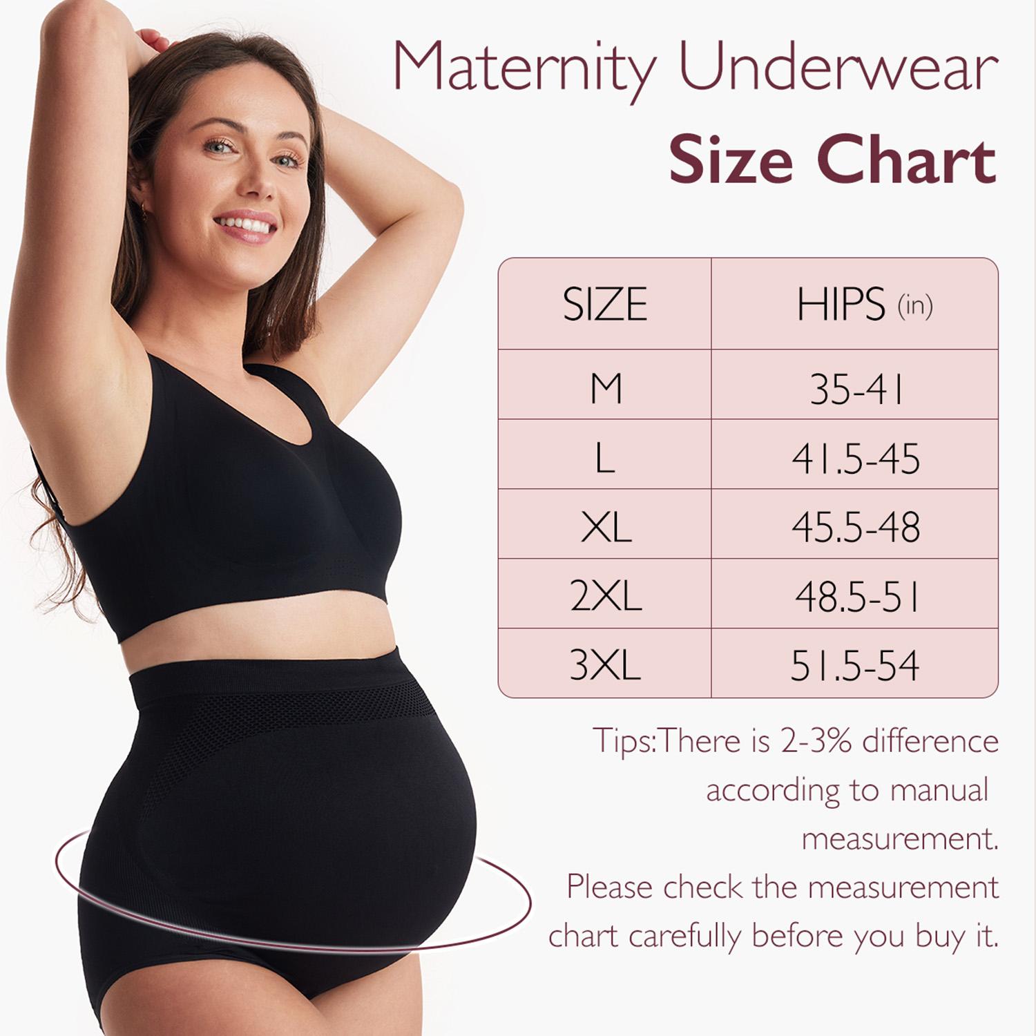 Momcozy Women's Maternity High Waist Underwear Pregnancy Seamless Soft Belly Support Panties Over Bump 3 Pack,  Maternity Outfits -【B】