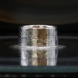 American Silver Eagle Coin Ring (Dates Vary)