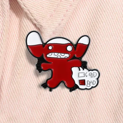 Lilo&Stitch Animated Movies Enamel Pin Alloy Brooch Pin Anime Characters Metal Brooch Lapel Backpack Badge Fashion Jewelry Accessories Gift for Kids Friends