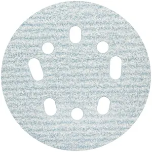 212 MAIN Norton 1931377 ProSand 5 in. Ceramic Alumina Hook & Loop Abrasive Discs - 5 & 8 Hole UVH, 180 Grit Fine, Pack of 50 for Reptile & Amphibian Cleaning, Abrasive Disc