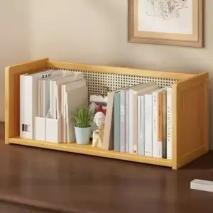 Desktop Simple Bookshelf Organizer, Office Small Magazine Rack, Office Supplies Storage Shelf, Modular Design, Neat Desk Setup
