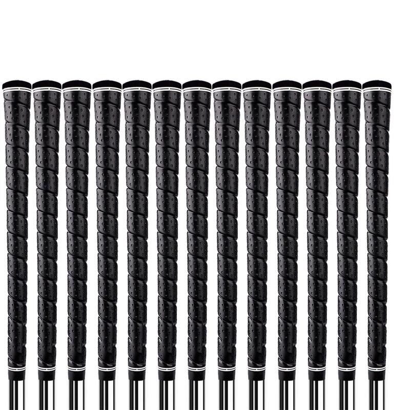 13PCS Golf Grips Tour Wrap Golf Club Grip Rubber Anti-Slip Standard Midsize Grip