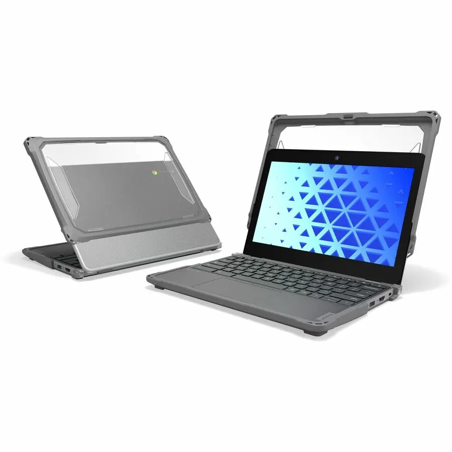 MAXCases Extreme Shell-F3 Slide Chromebook Case for Lenovo 100e G5 Chromebook 11.6" Gray/Clear LNESF31EG5GRY