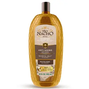 Tio Nacho Anti-Aging,Revitalizing Shampoo with Royal Jelly, Single Pack - Age-Defying Shampoo for Aging Hair, Defy Damage and Revitalize with Natural Ingredients for Stronger, Healthier Hair, 32 fl oz