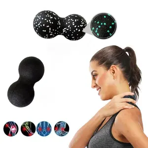 1pc Peanut Ball Fascia Massage Ball Epp Muscle Relaxation Hand Grip Yoga Fitness Foot Relief Neck Rehabilitation