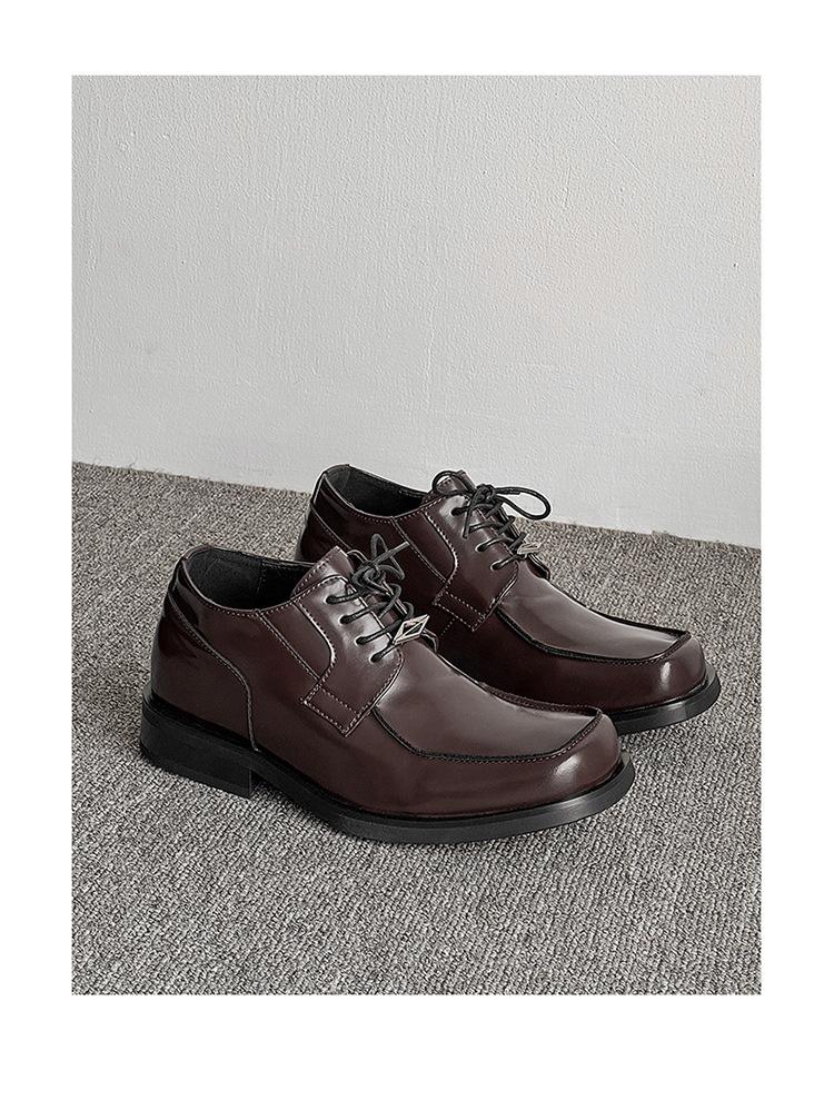 2026 Men's Square Toe Derby Shoes, Niche Trendy Casual Business Formal Shoes, Versatile Dress Shoes for Office & Daily Wear