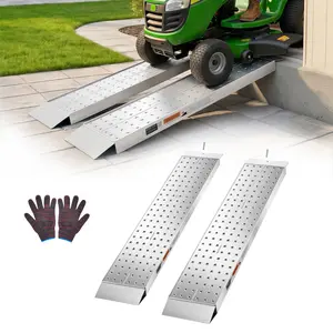 VEVOR Aluminum Trailer Ramps, 2PCS 55 x 12 in, Heavy-Duty ATV Ramp Set with Anti-Slip Plates, 3000LBS Combined Capacity Loading Ramps for Motorcycles, Lawn Mowers, Farm Tractors, Carts