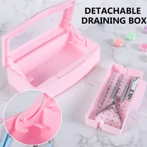 Professional Manicure Sterilizer Box Disinfection Organizer, Essential Nail Art Tool for Nail Care & Beauty Salons, Durable Design
